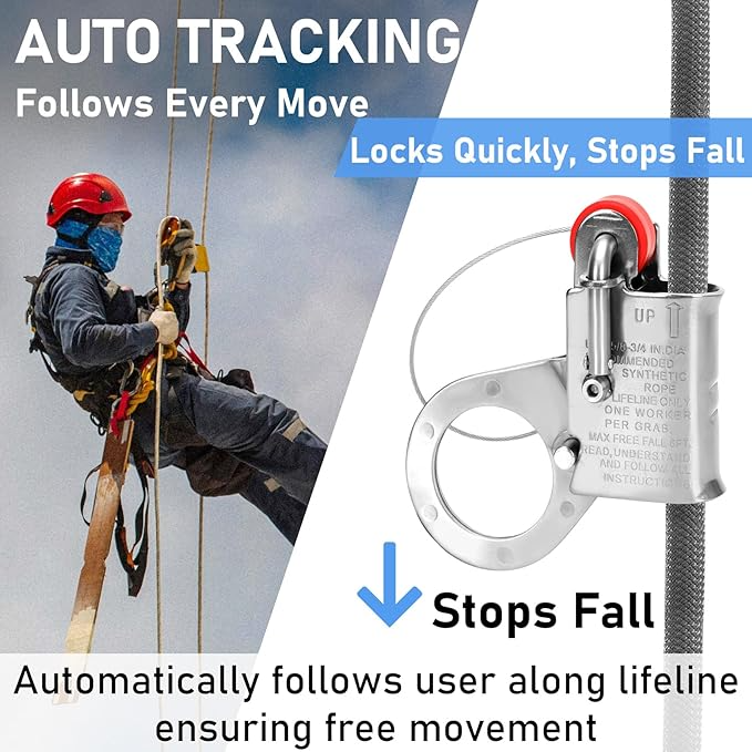 Automatic Rope Grab Fall Protection Fall Protection Automatic Energy Absorbing Rope Grab, for RK VF505, Us ...