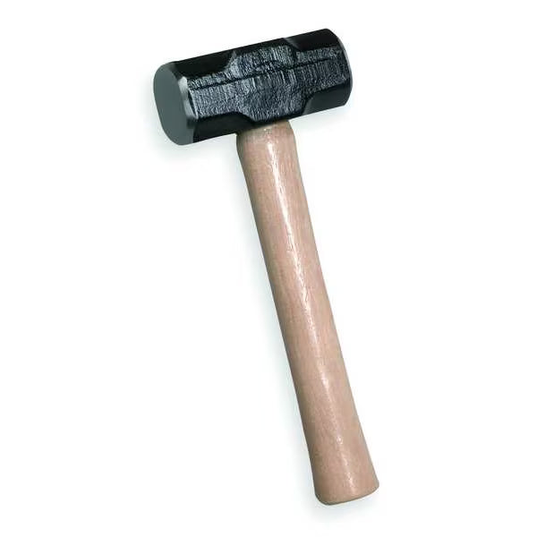 Sledge Hammer, 3 lb., 15-1/4in OAL, Hickory