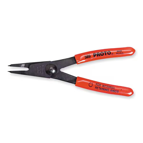 Retaining Ring Pliers, 0.038 In Tip, 0 Deg