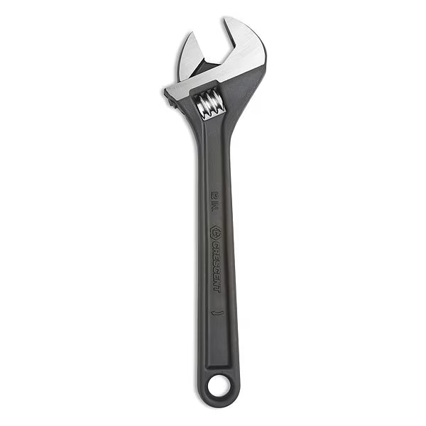 12" Adjustable Black Oxide Wrench - Carded