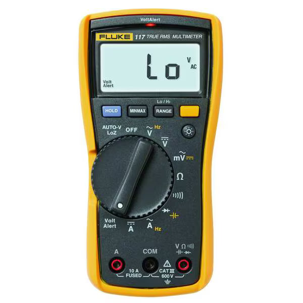 Digital Multimeter, CAT III 600V, AC/DC Amps Max 10A, TRMS, Non-Contact Voltage Detection