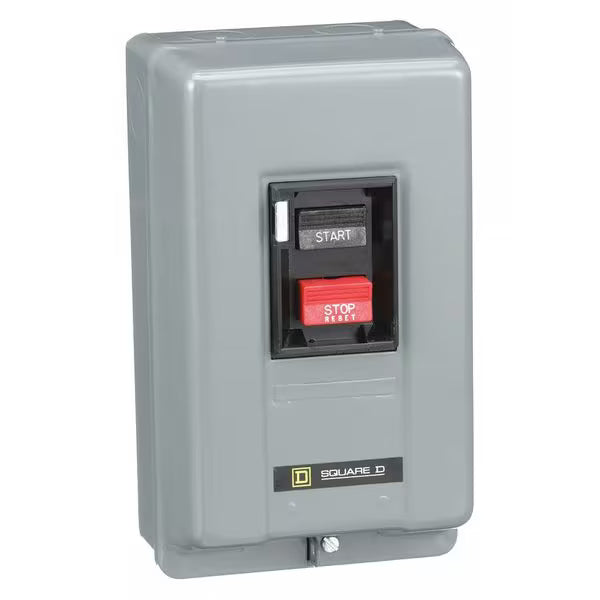 Manual Motor Starter, 3 Poles, 18 A, 600V AC, NEMA 1, Reliable Overload Protection, M-0 NEMA Size