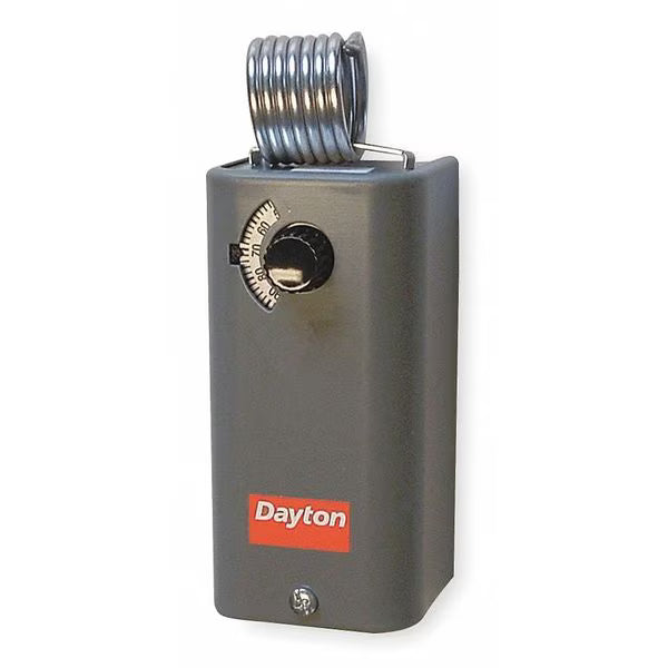 Line Volt Mechanical Tstat, Heat/Cool, 30-110 Degrees F, 60 to 600V AC, Hydraulic Air Coil, Steel